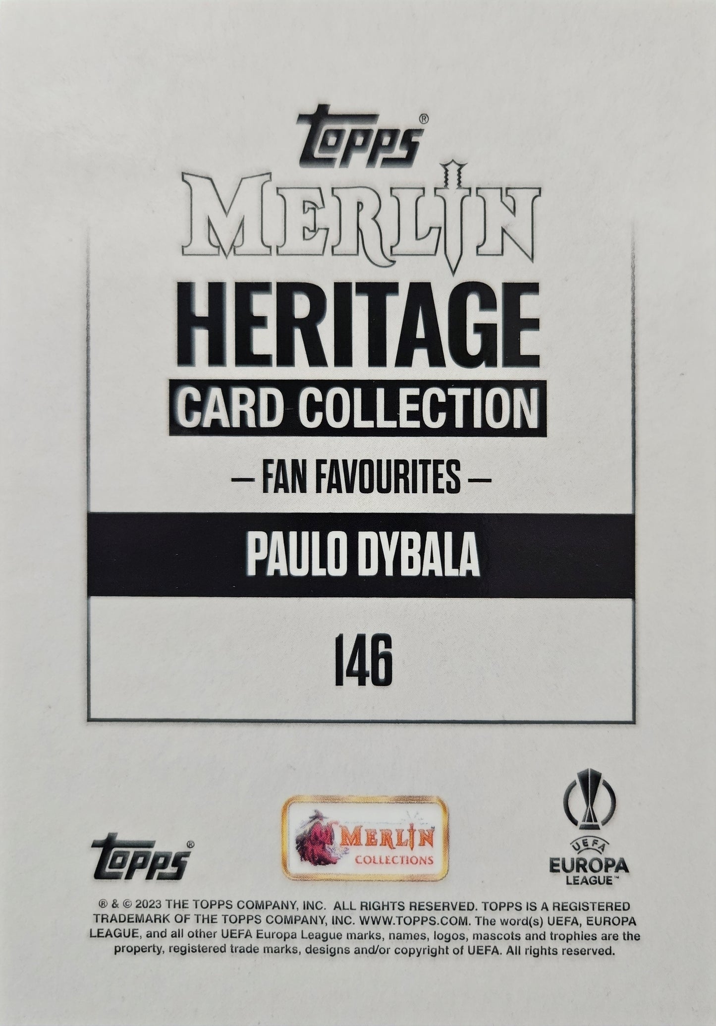 Paulo Dybala - Fan Favourites - Merlin Heritage 2023