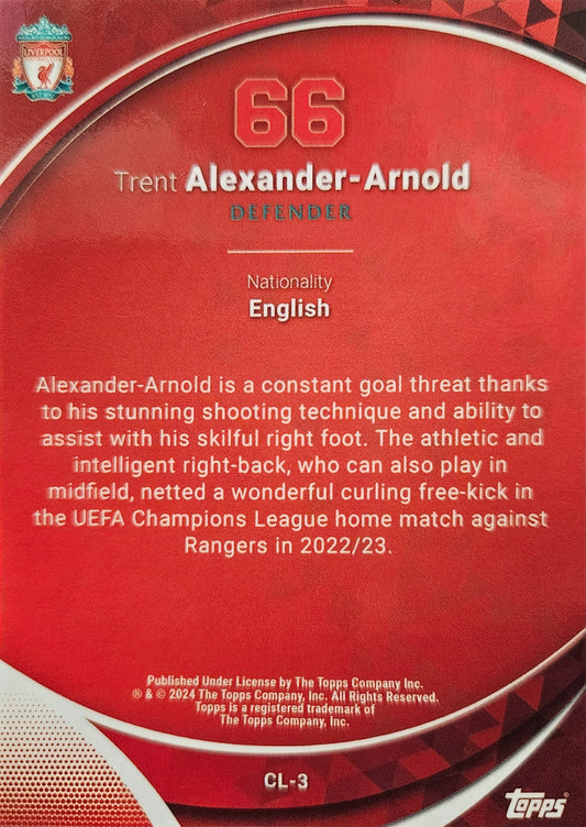Trent Alexander-Arnold - Topps Chrome Liverpool 2024