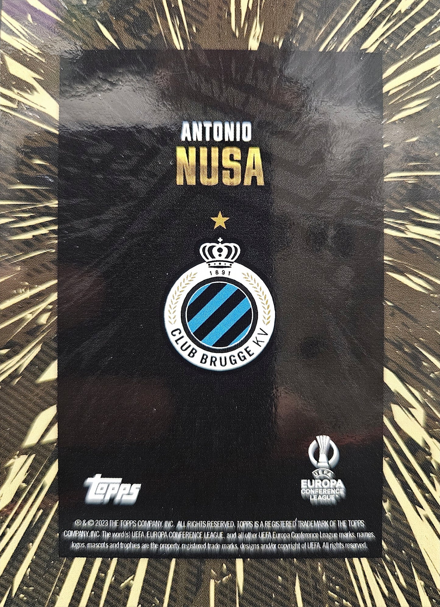 Antonio Nusa - Topps Gold 2023