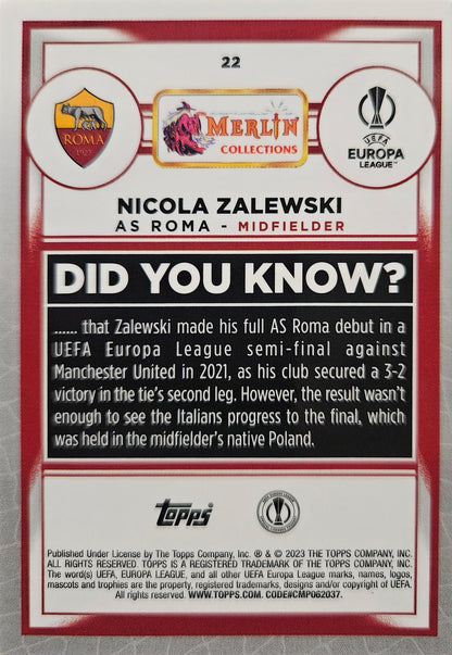 Nicola Zalewski (RC) /299 - Merlin 2023