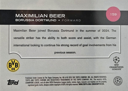 Maximilian Beier /150 - Topps Chrome UEFA Club Competitions 24/25