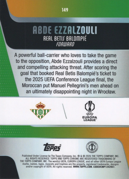 Abde Ezzalzouli - Topps Chrome UEFA Club Competitions 25/26