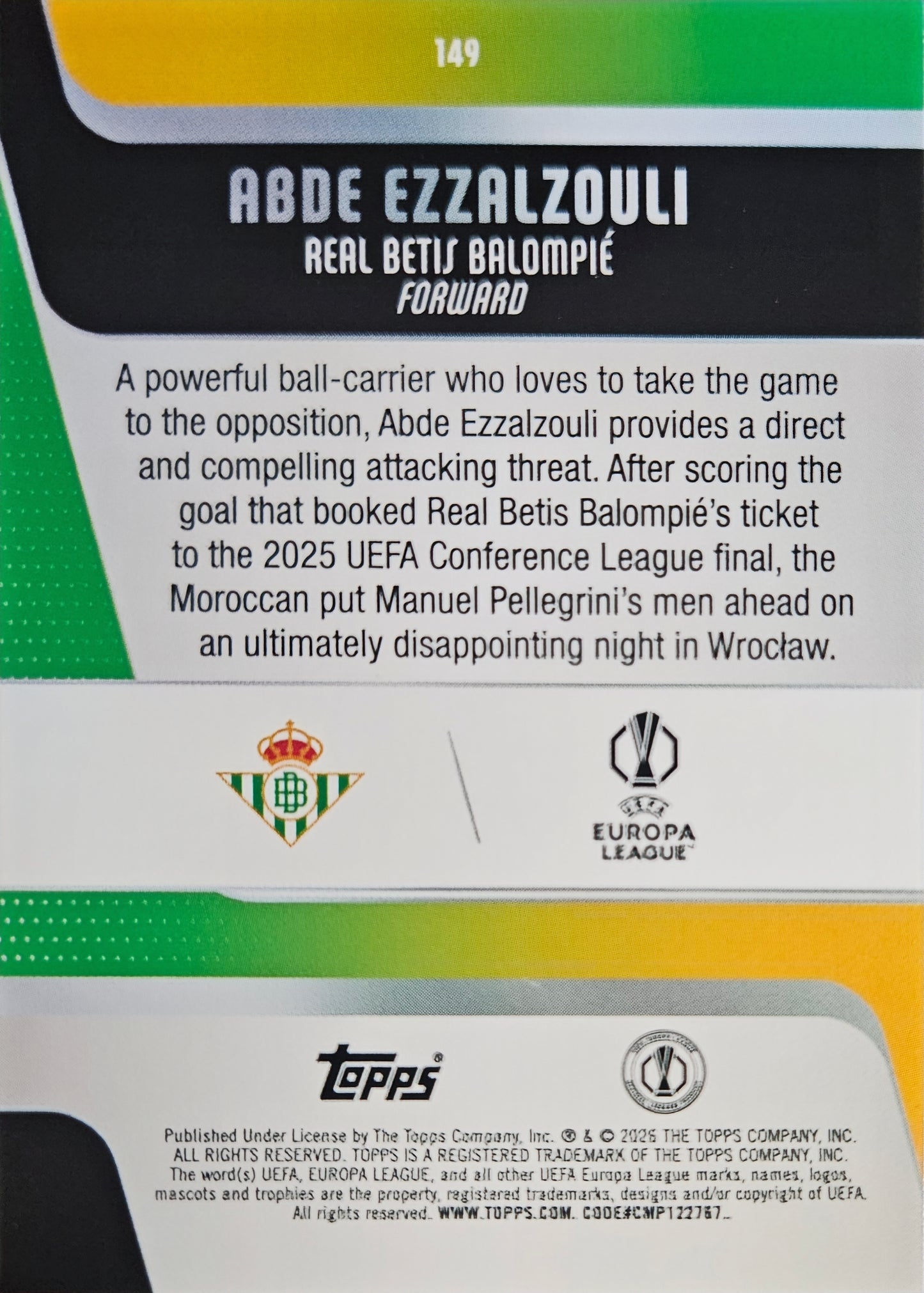 Abde Ezzalzouli /50 - UEFA Club Competitions 25/26