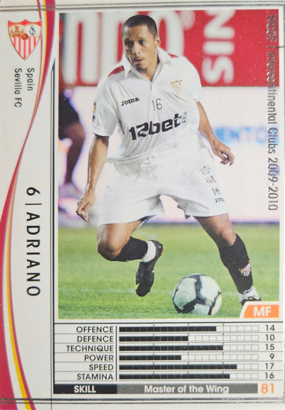 Adriano - Intercontinental Clubs - WCCF 09/10