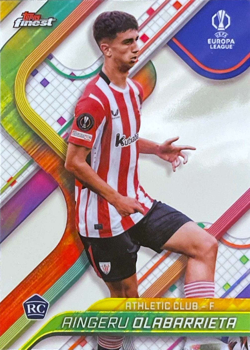 Aingeru Olabarrieta (RC) - Topps Finest UEFA Club Competitions 24/25