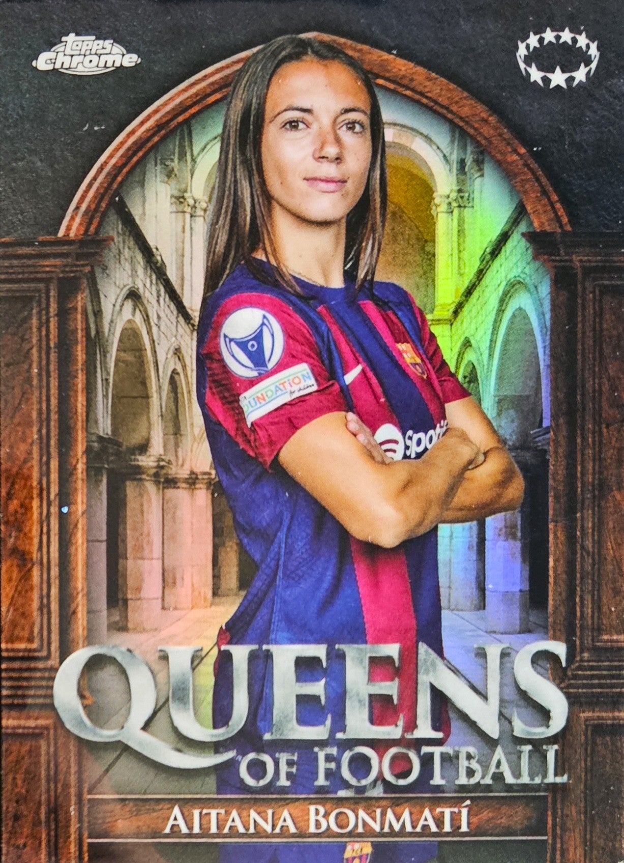 Aitana Bonmatí - Queens of Football - Topps Chrome Women's Champions League 23/24