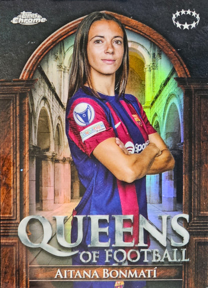 Aitana Bonmatí - Queens of Football - Topps Chrome Women's Champions League 23/24
