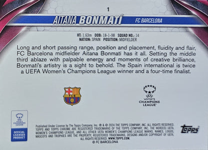 Aitana Bonmatí - Topps Chrome UEFA Women's Champions League 23/24