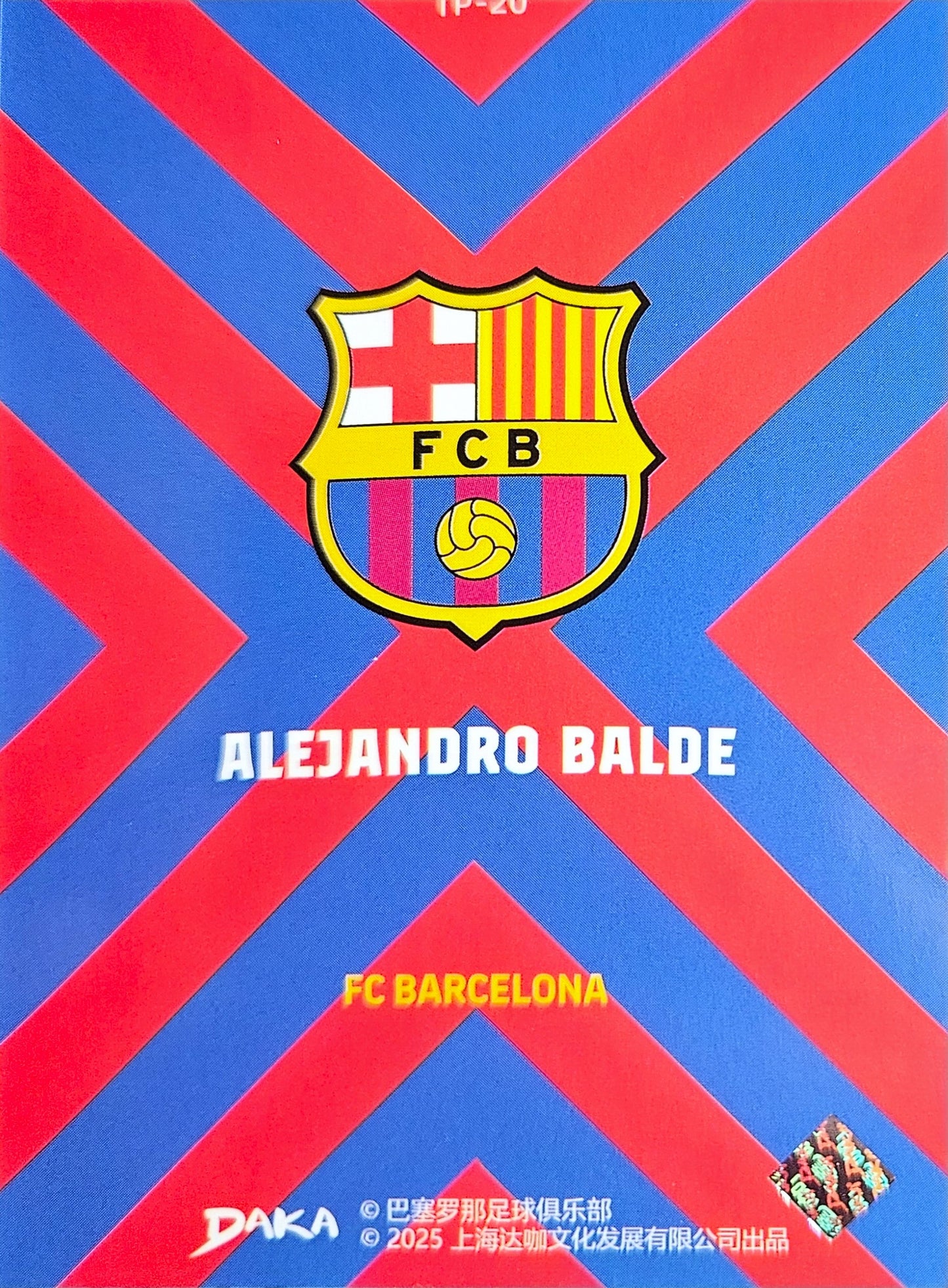 Alejandro Balde - TP-20 - Top Audience Barcelona 25/26