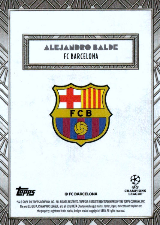Alejandro Balde - Topps Deco UEFA Club Competitions 24/25