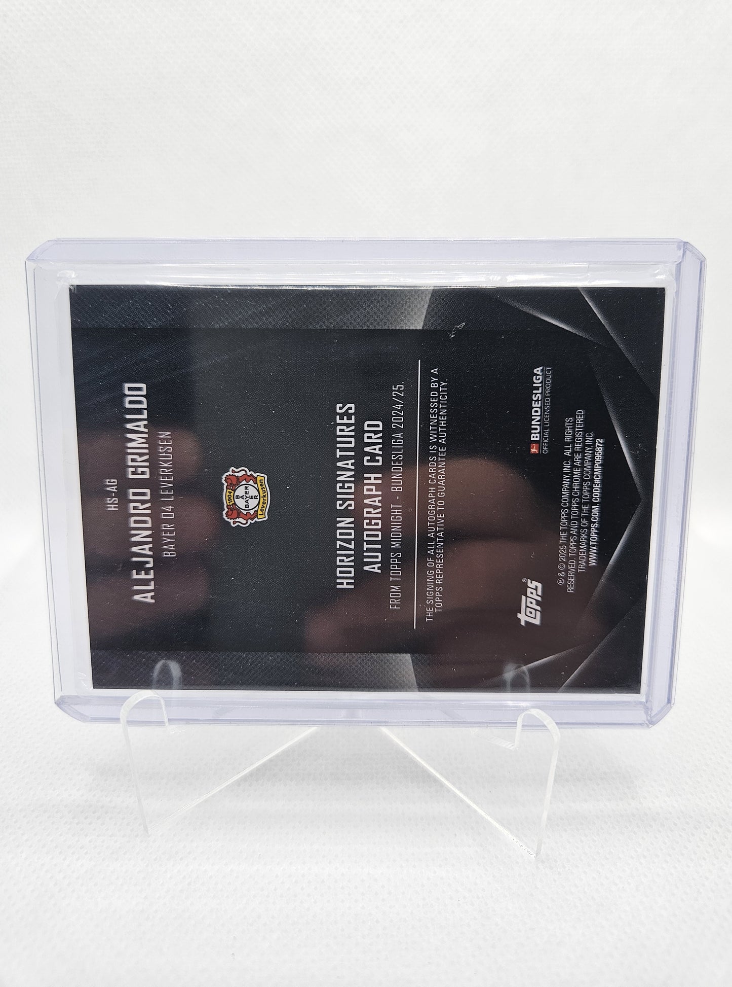 Alejandro Grimaldo /99 - Autógrafo original - Horizon - Midnight Bundesliga 24/25