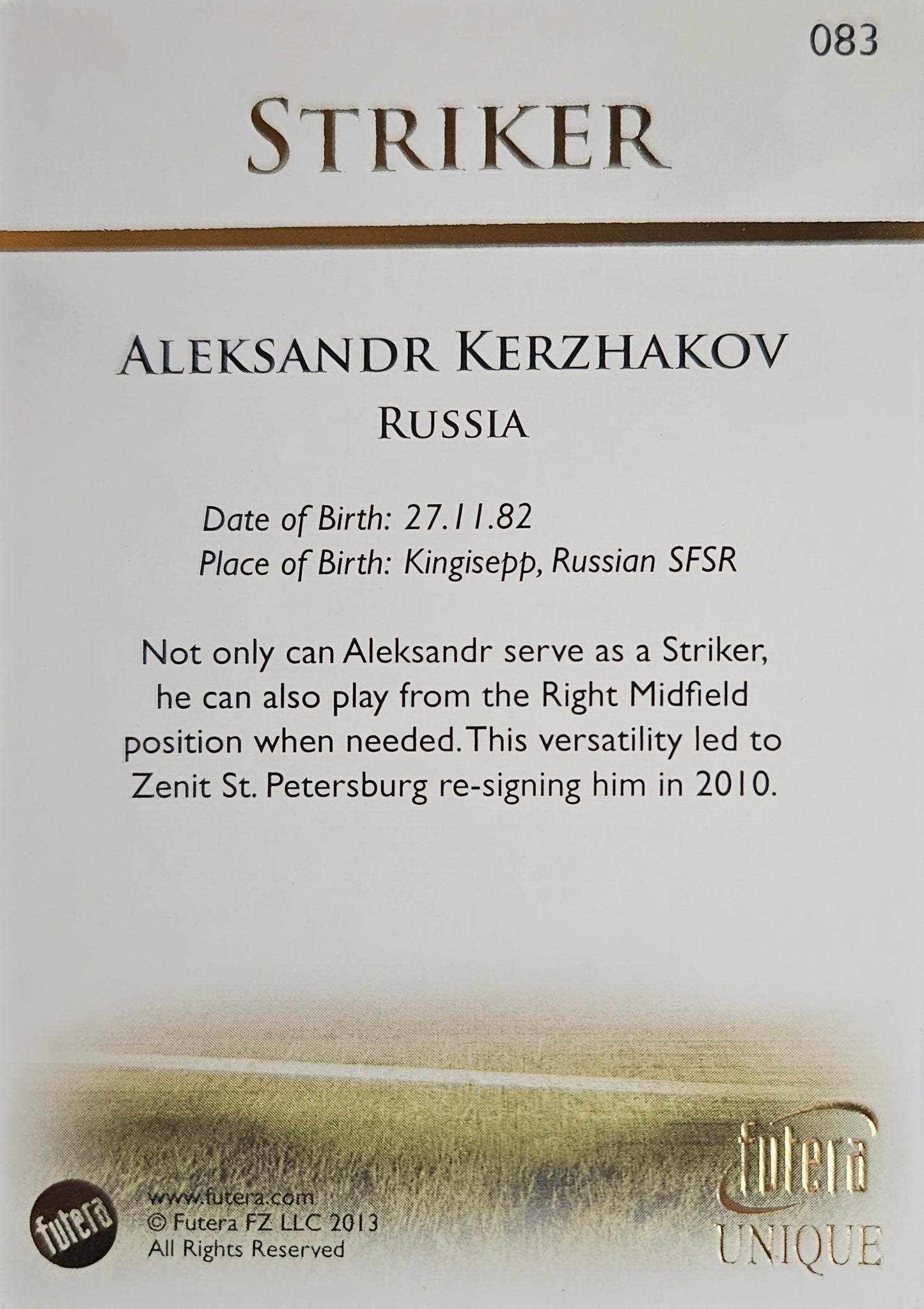Aleksandr Kerzhakov - Futera Unique 2013