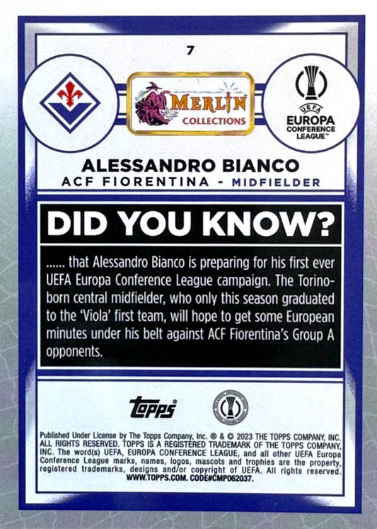 Alessandro Bianco (RC) - Merlin UEFA Club Competitions 22/23