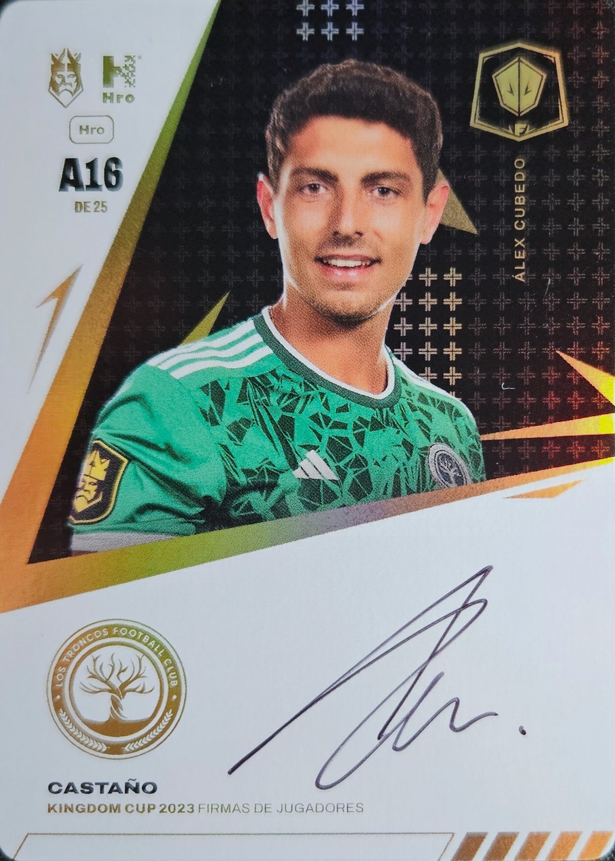 Álex Cubedo /25 - Autógrafo original - Kings League Season 1