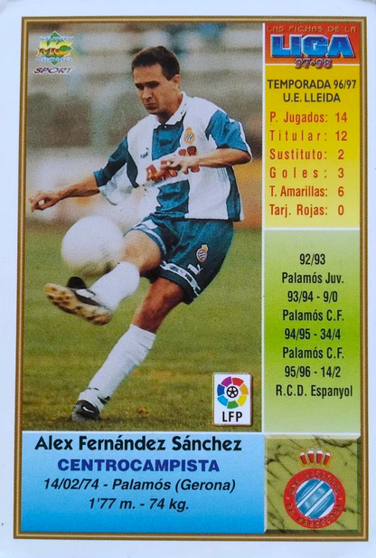 Álex Fernández - Las Fichas de la Liga 97/98