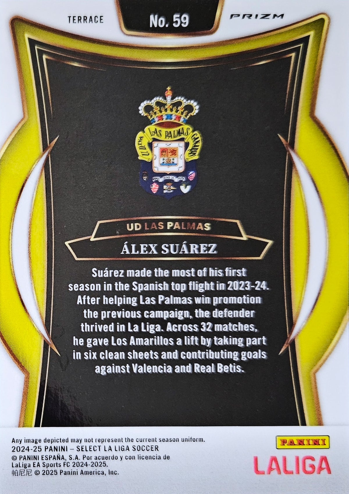 Álex Suárez (RC) - Terrace Multicolor - Select LaLiga 24/25