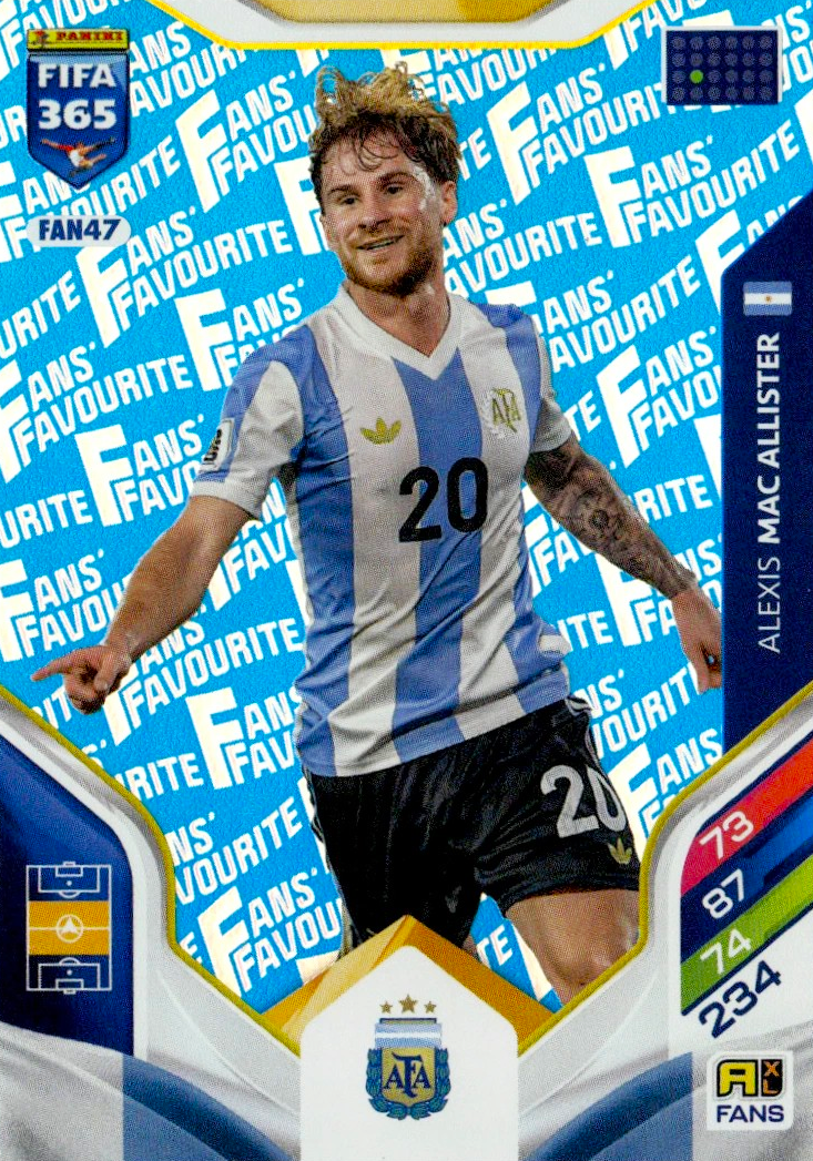 Alexis Mac Allister - Fan's Favourite - Paralela azul - Adrenalyn XL FIFA 365 2026