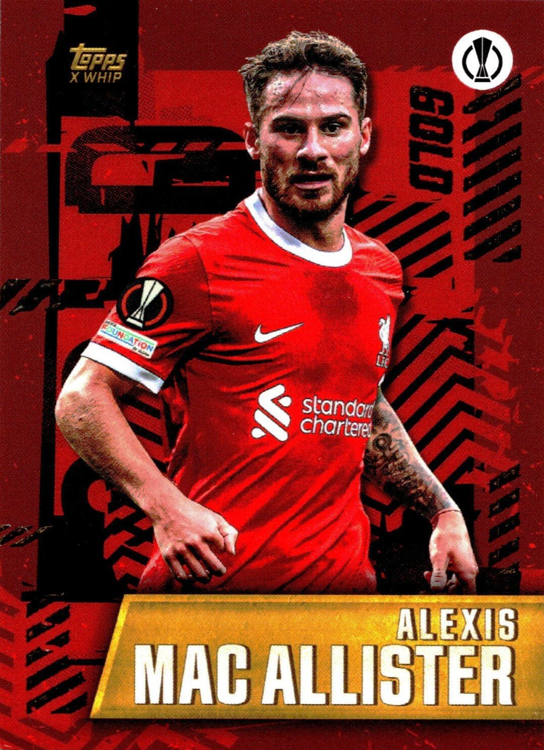 Alexis Mac Allister - Gold - Topps Gold UEFA Club Competitions 23/24