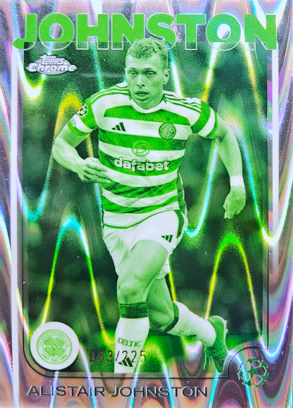 Alistair Johnston /225 - Green Lava - Topps Chrome UEFA Club Competitions 24/25