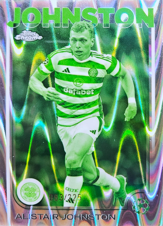 Alistair Johnston /225 - Green Lava - Topps Chrome UEFA Club Competitions 24/25