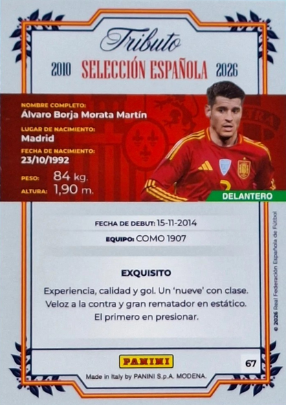 Álvaro Morata - La Roja 2026 - Tributo "Vamos Campeones" Selección Española 2010-2026
