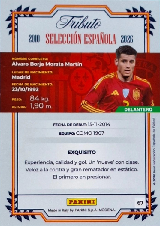 Álvaro Morata - La Roja 2026 - Tributo "Vamos Campeones" Selección Española 2010-2026