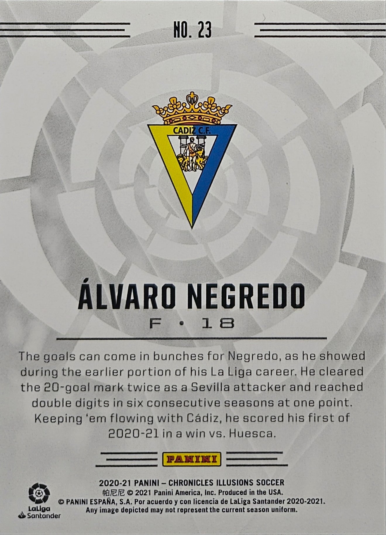 Álvaro Negredo /99 - Chronicles Illusions Soccer 20/21