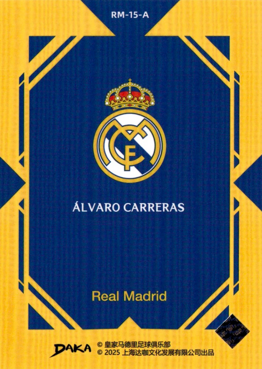 Álvaro Carreras - RM-15-A - Top Audience Real Madrid 25/26