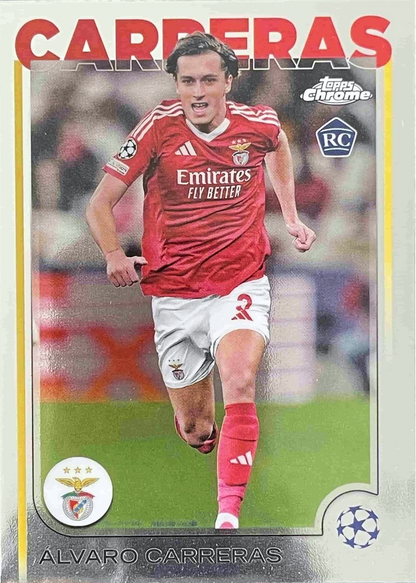 Álvaro Carreras (RC) - Topps Chrome UEFA Club Competitions 24/25