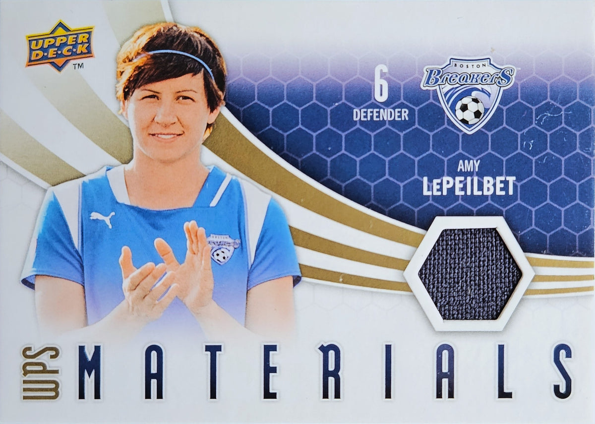 Amy LePeilbet - Parche WPS Materials - Upper Deck Soccer 2010