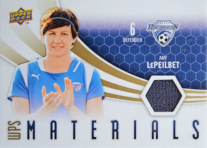 Amy LePeilbet - Parche WPS Materials - Upper Deck Soccer 2010