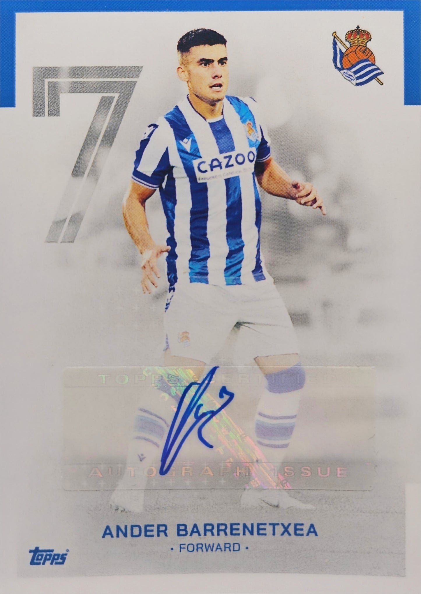 Ander Barrenetxea - Autógrafo original - Team Set Real Sociedad 22/23