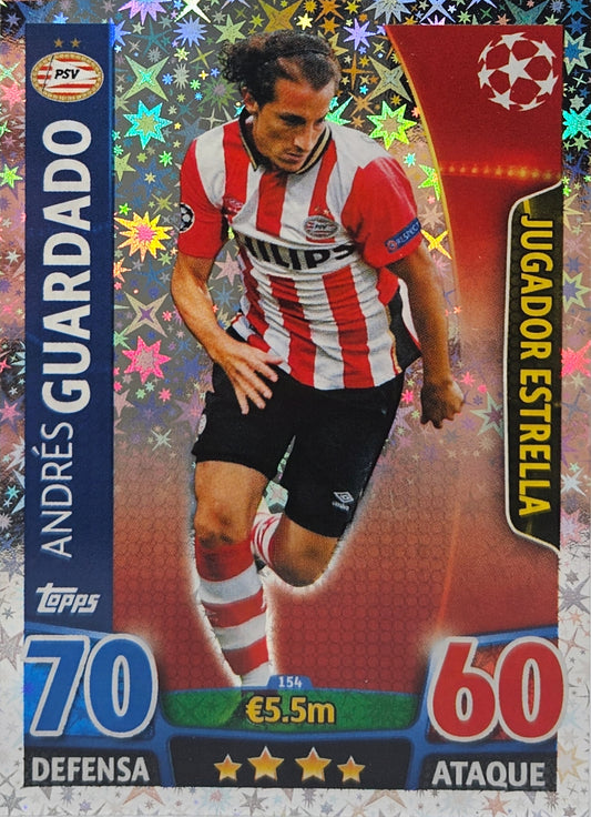 Andrés Guardado - Jugador estrella - Match Attax Champions League 15/16