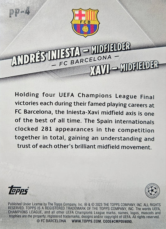 Andrés Iniesta y Xavi Hernández - Premium Partnerships - UEFA Club Competitions 22/23