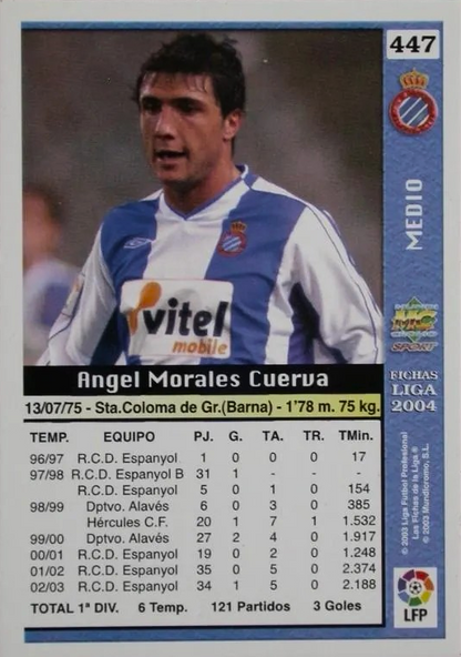 Ángel Morales - Las Fichas de la Liga 2004