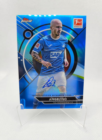 Angeliño /65 - Autógrafo original - Topps Finest Bundesliga 22/23
