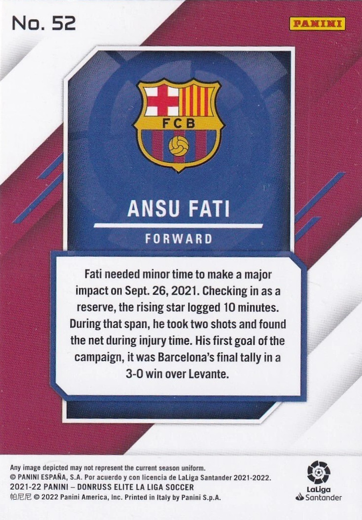 Ansu Fati - Donruss Elite LaLiga 21/22