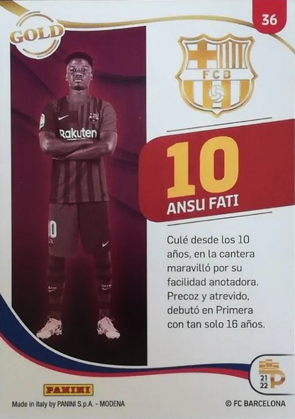 Ansu Fati - Gold - Podium Barcelona 21/22