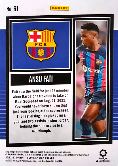 Ansu Fati - Score LaLiga 22/23