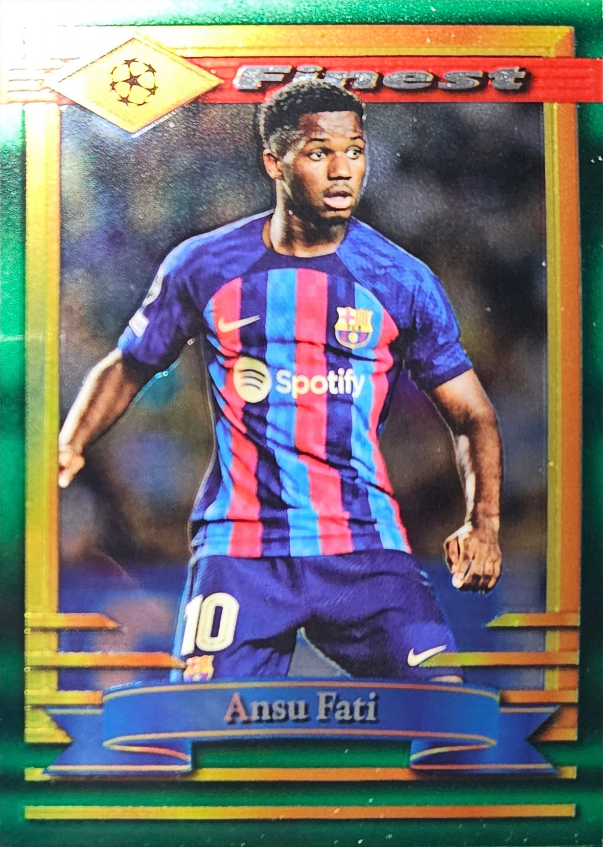 Ansu Fati - Topps Finest Flashbacks UEFA Club Competitions 22/23