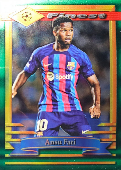 Ansu Fati - Topps Finest Flashbacks UEFA Club Competitions 22/23