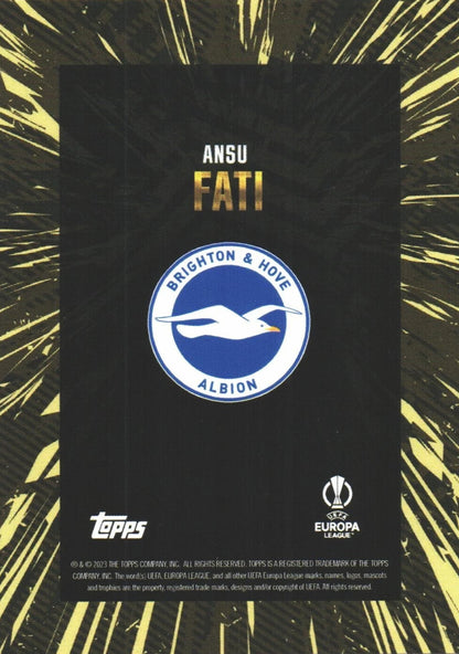 Ansu Fati - Topps Gold UEFA Club Competitions 23/24