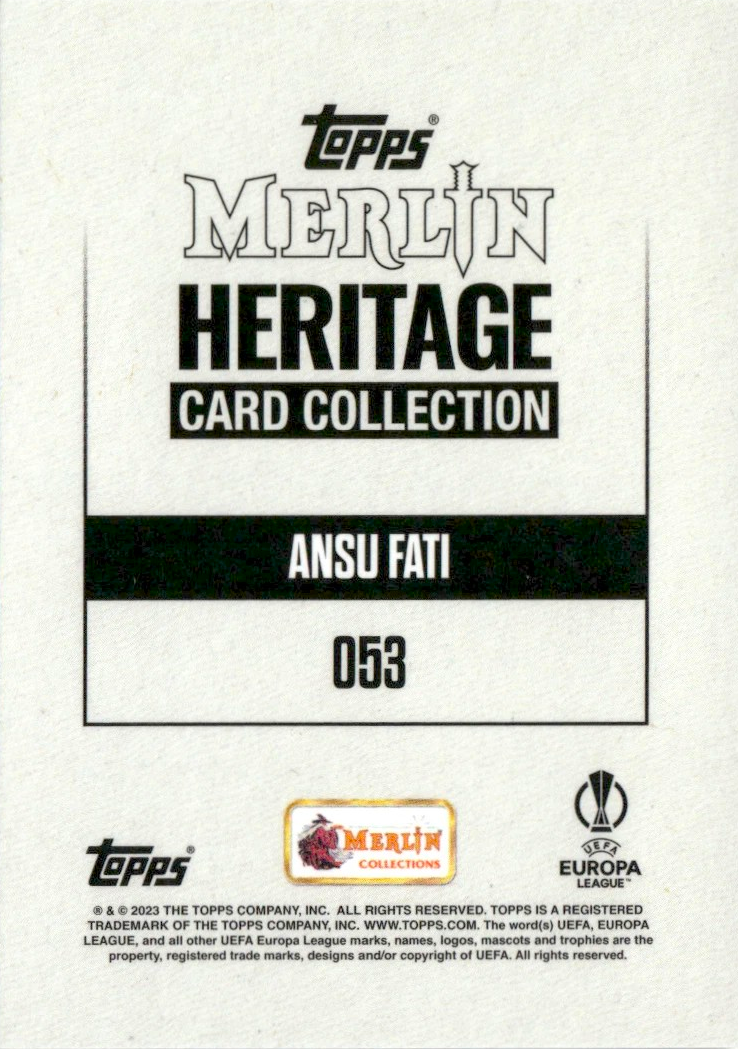 Ansu Fati - Merlin Heritage UEFA Club Competitions 23/24