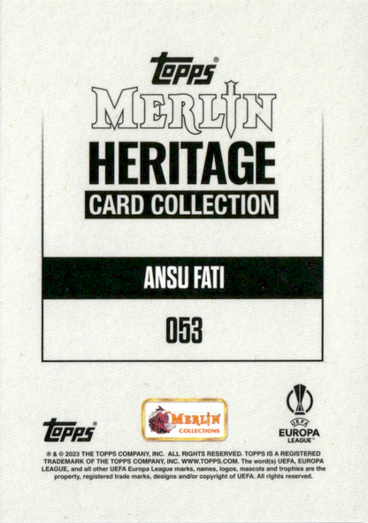 Ansu Fati - Merlin Heritage UEFA Club Competitions 23/24