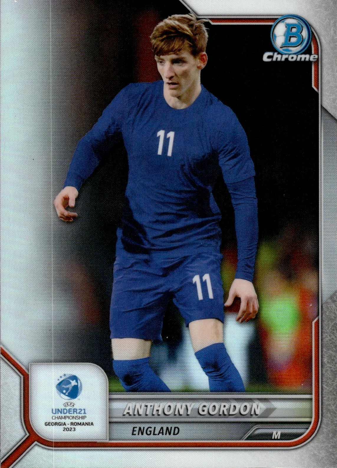 Anthony Gordon - Bowman Chrome UEFA Under 21 Championship Georgia y Romania 2023