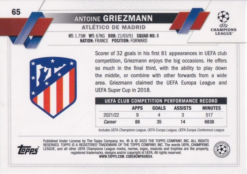 Antoine Griezmann - UEFA Club Competitions 22/23