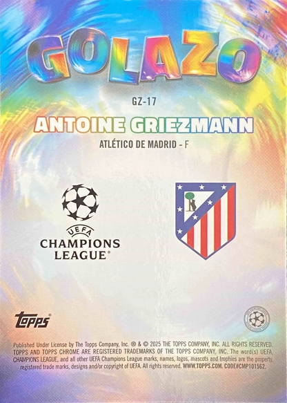 Antoine Griezmann - Golazo - Topps Chrome UEFA Club Competitions 24/25