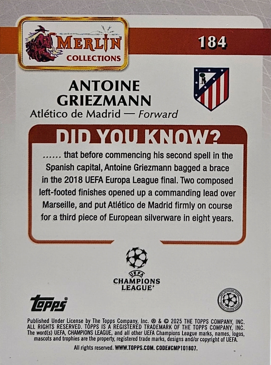 Antoine Griezmann - Merlín 24/25