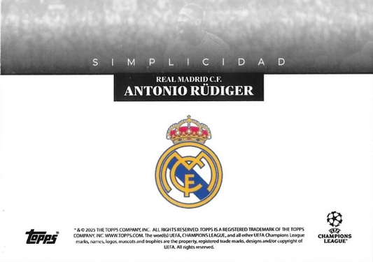 Antonio Rüdiger - Simplicidad UEFA Club Competitions 24/25