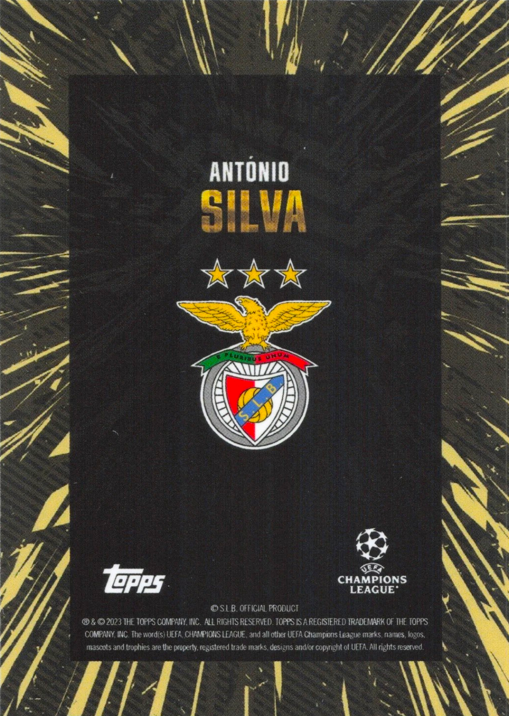 António Silva - Topps Gold UEFA Club Competitions 23/24